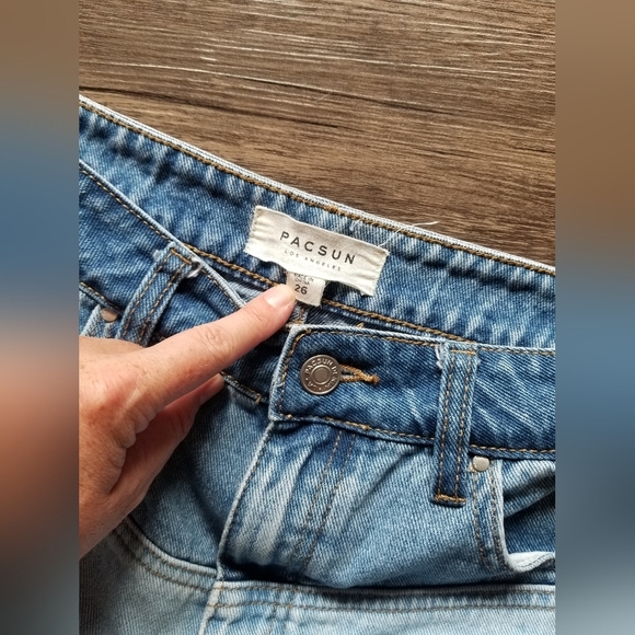 Pacsun Two Toned Denim Skirt - Picture 3 of 3